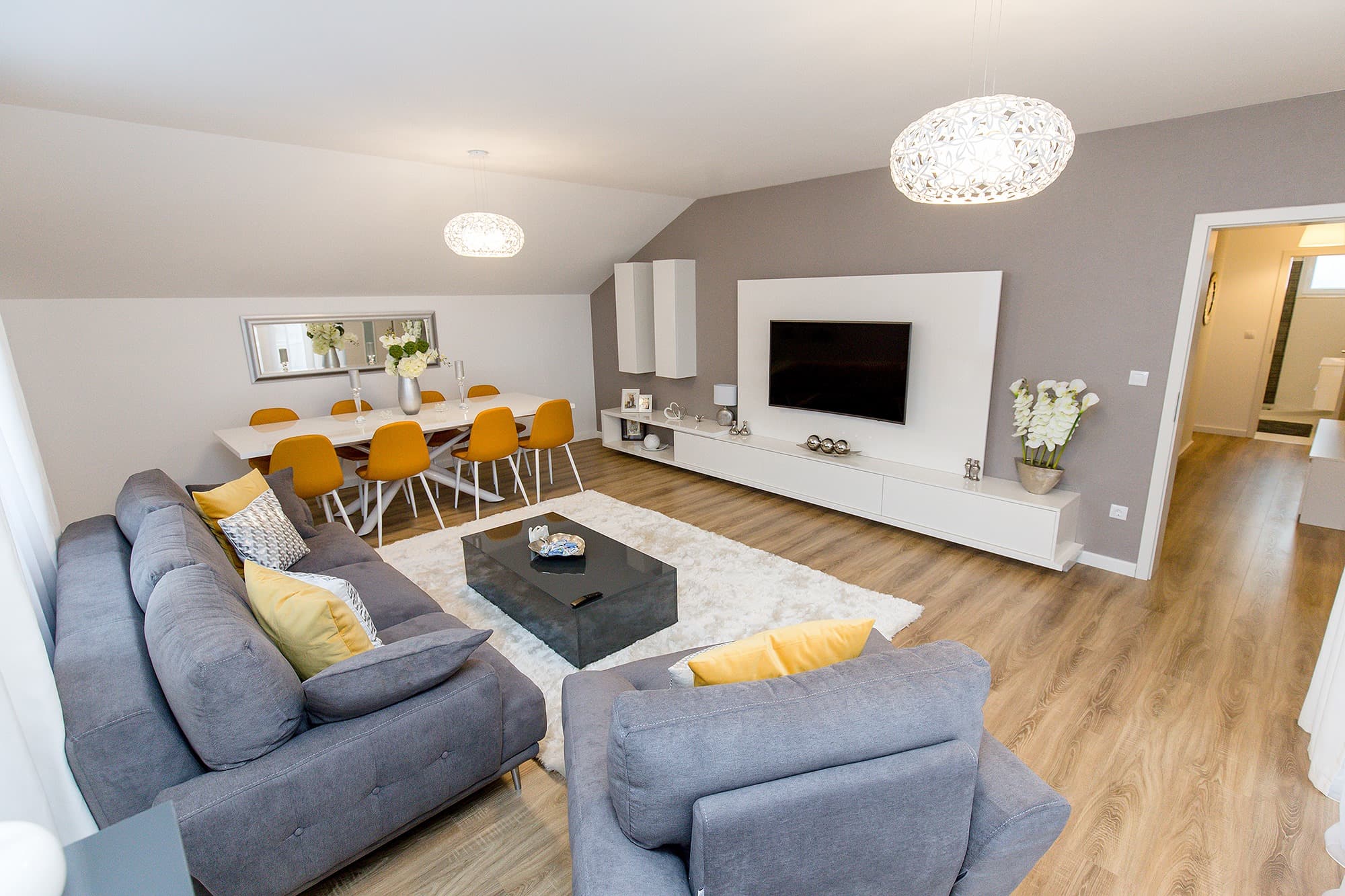 Design interior living - Apartament Sebes