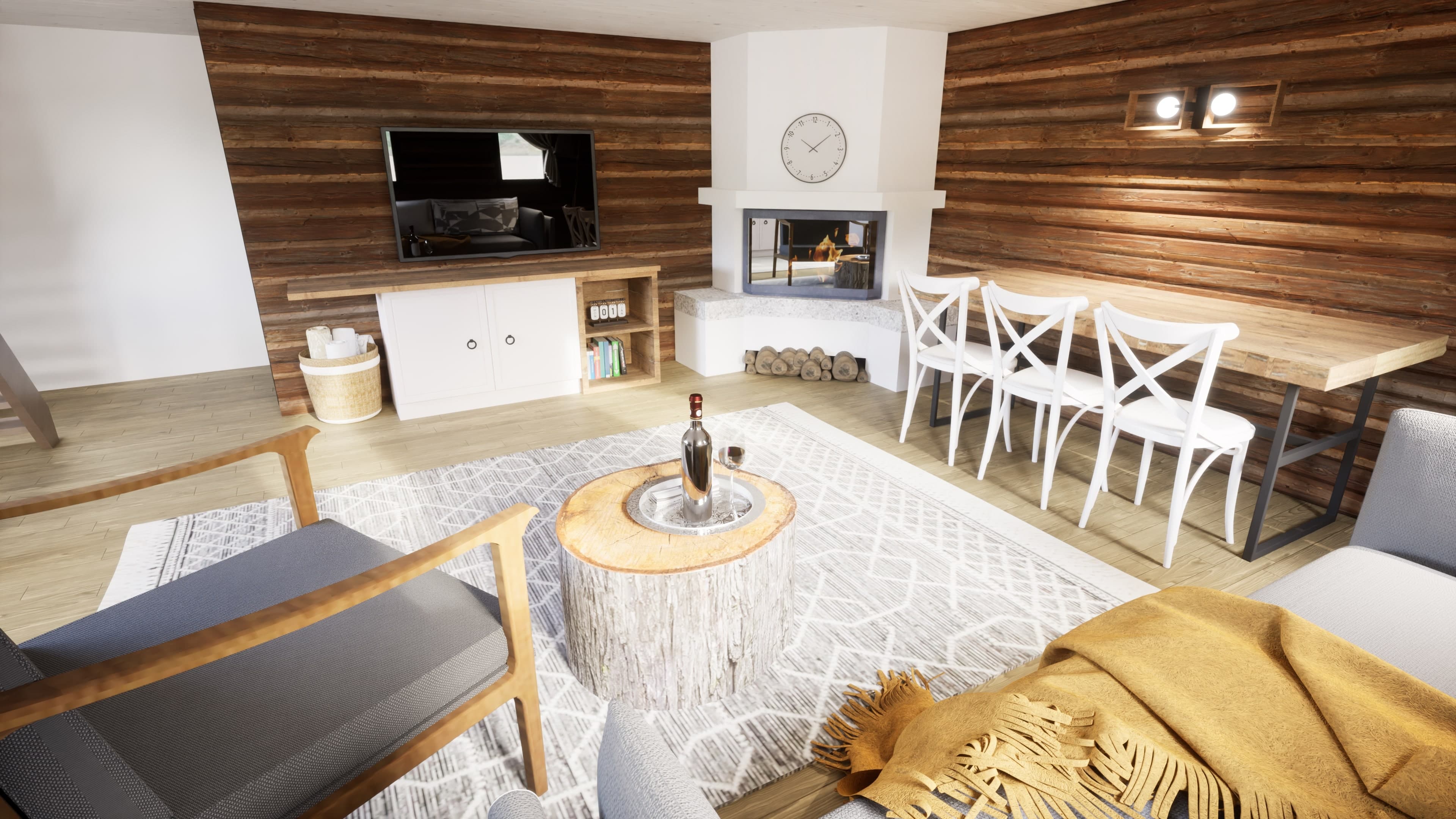 Amenajare interioara cabana